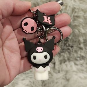 Sanrio characters Kuromi keychain charm